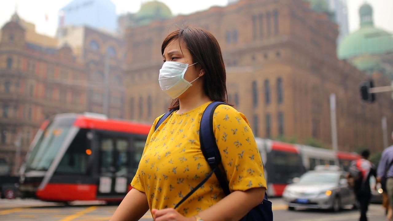 Das Gesundheitsministerium sprach für Sydney von einer "ätzenden" Luftverschmutzung.