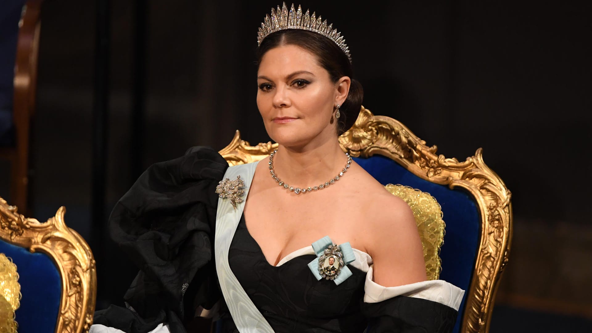 Prinzessin Victoria von Schweden bei der Nobelpreis Verleihung in Stockholm