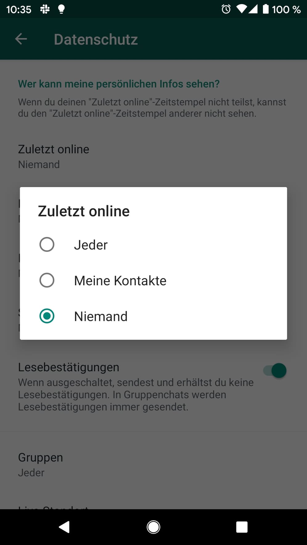 So verbergen Sie den Online-Status bei WhatsApp