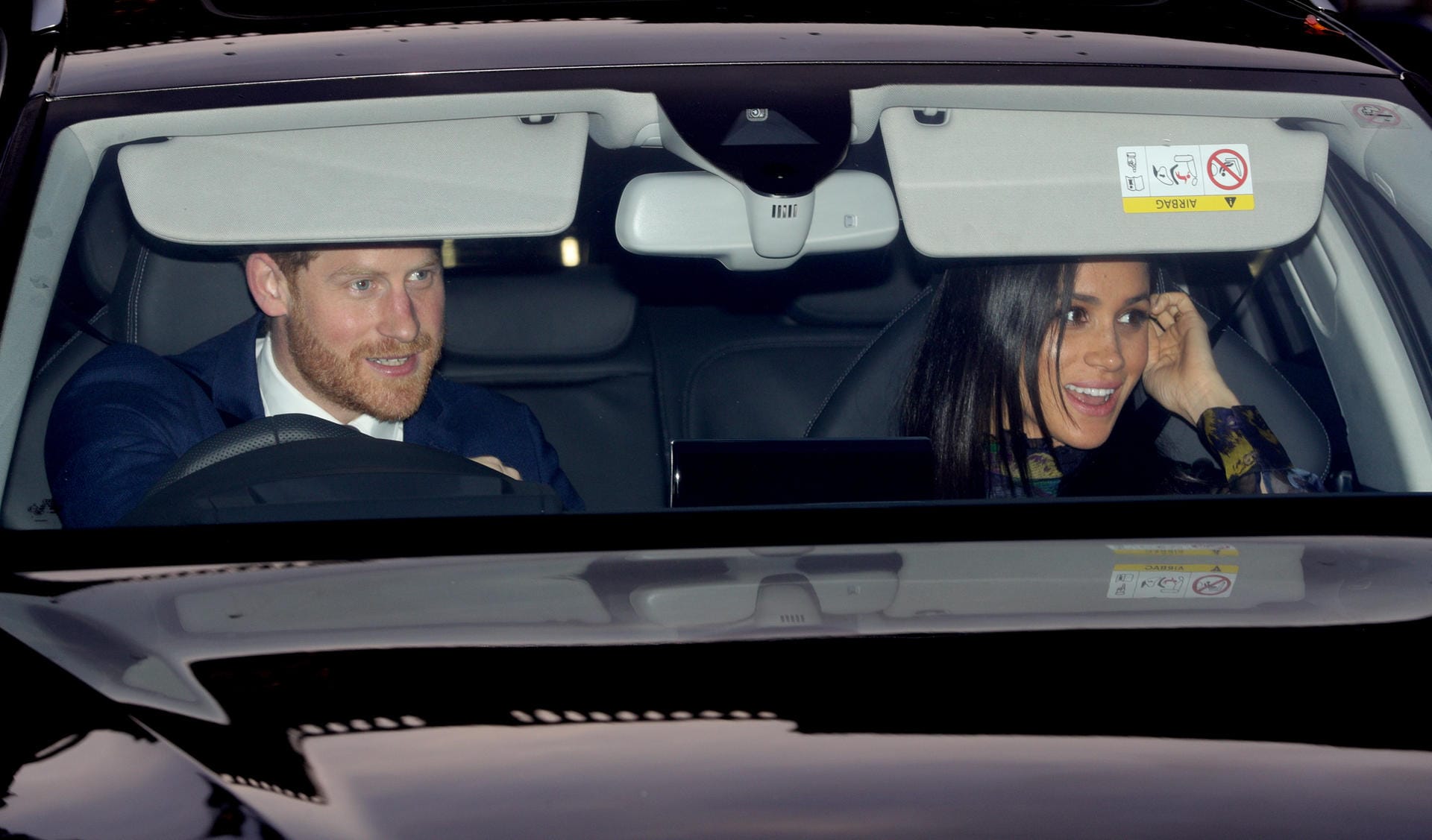 Der Duke und die Duchess of Sussex: Sie sitzen nach dem Weihnachtsessen der königlichen Familie im Auto.