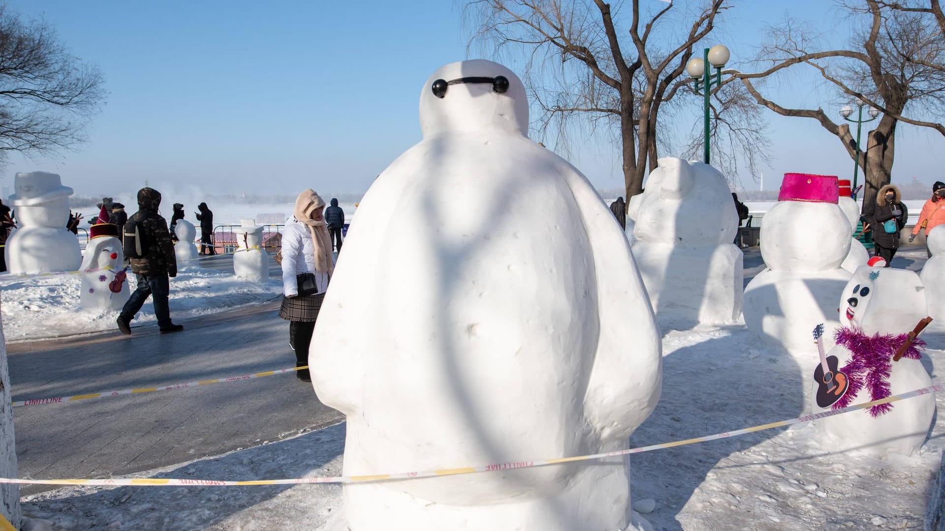 Baymax aus dem gleichnamigen Disney-Film ist ein schönes Schneemann-Motiv.