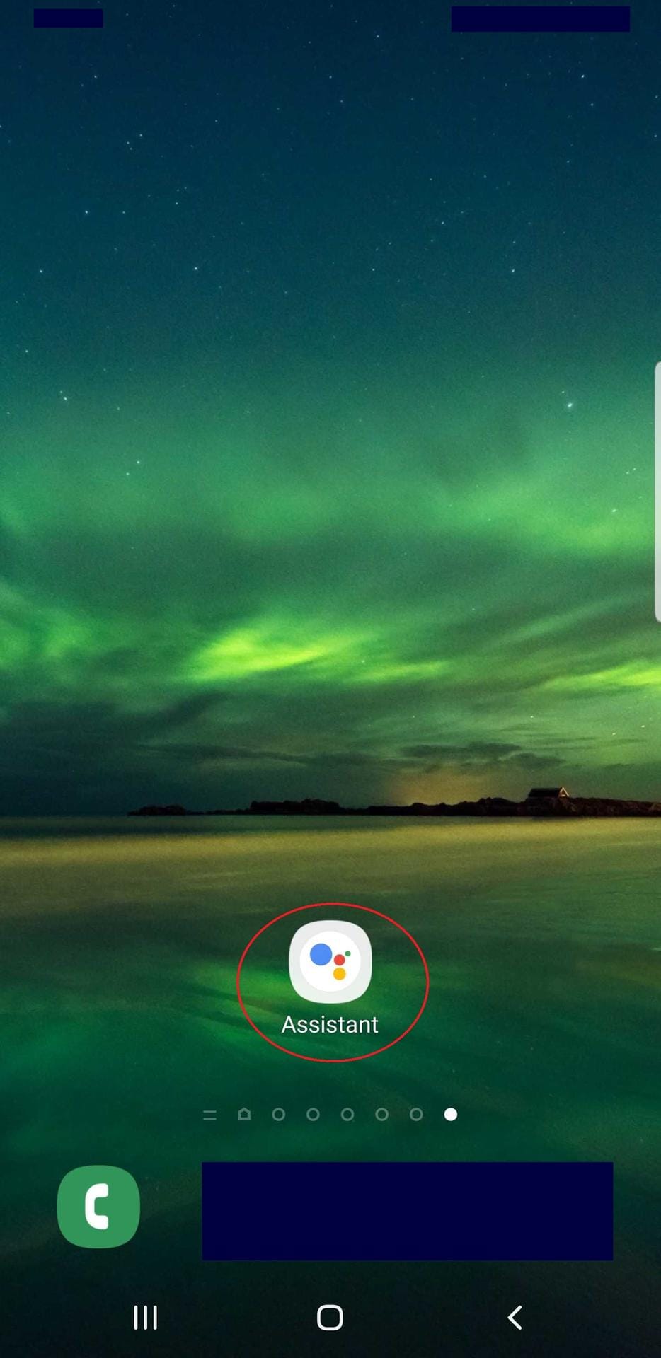 Zum starten des Google Assistant klicken Sie auf die App, oder halten Sie die Home-Taste lange gedrückt.