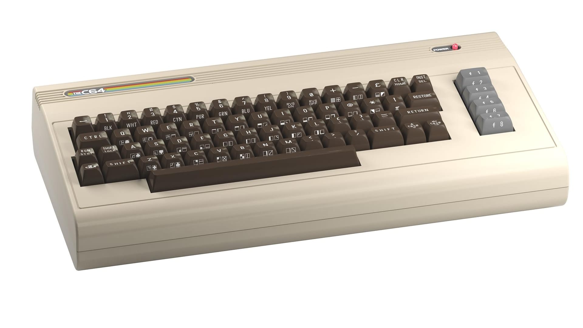 Der "TheC64" ist aus diesem Winkel nicht vom Original zu unterscheiden. Das 119 Euro teure Gerät konnte im Test klar überzeugen und versprüht reichlich Retro-Charme.