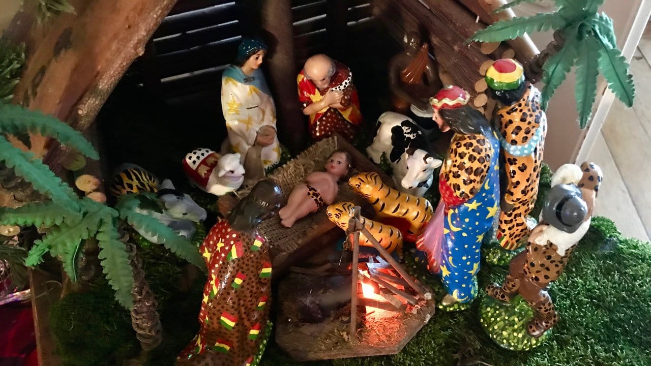 Die Weihnachtskrippe von Wolfgang Niedecken. Die Weihnachtskrippe von Wolfgang Niedecken.