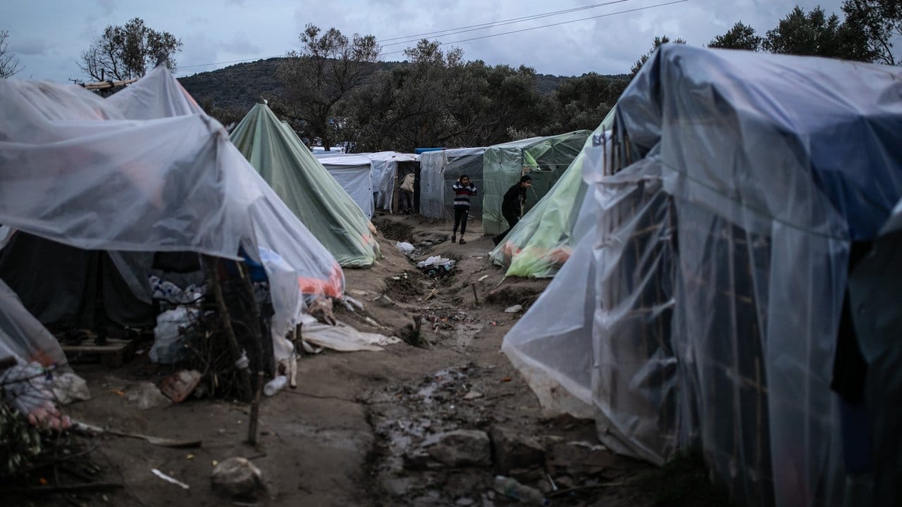 Flüchtlingslager auf der griechischen Insel Chios.