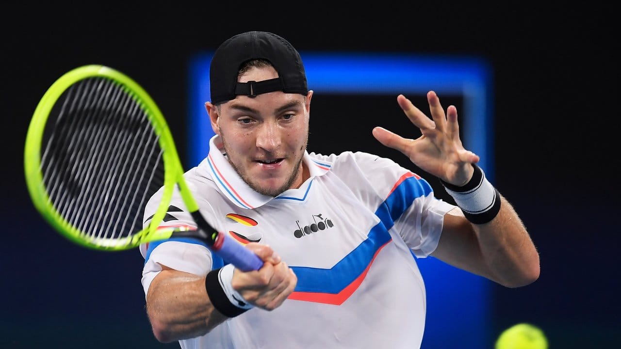 Gewann sein Spiel gegen Griechenland: Jan-Lennard Struff. Gewann sein Spiel gegen Griechenland: Jan-Lennard Struff.
