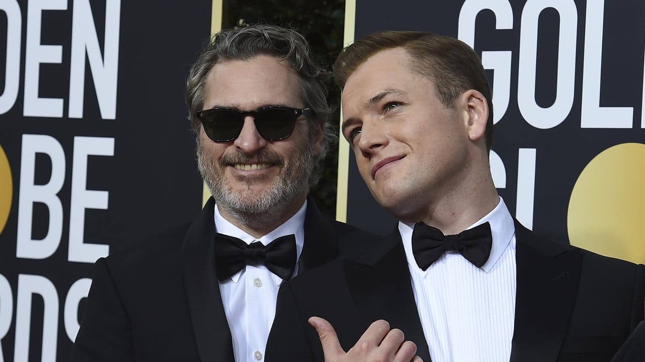 Zwei Gewinner: Joaquin Phoenix (l) und Taron Egerton. Zwei Gewinner: Joaquin Phoenix (l) und Taron Egerton.
