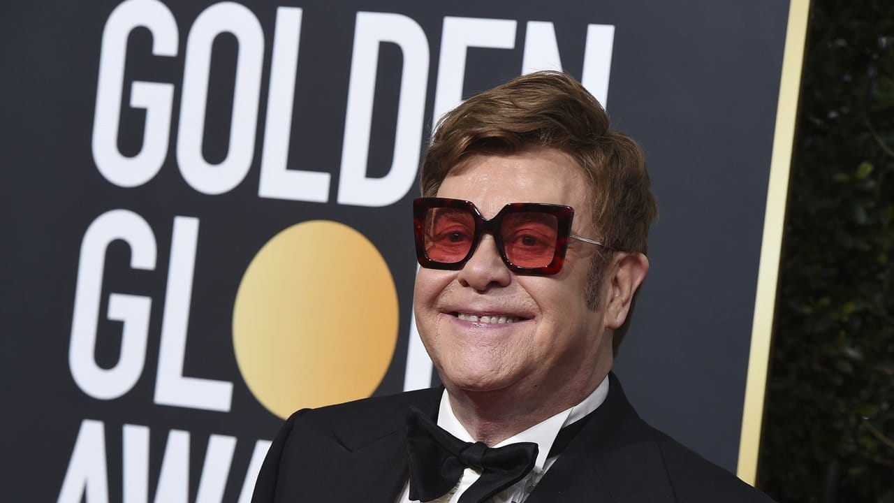 Elton John bei der Golden Globe Verrleihung.