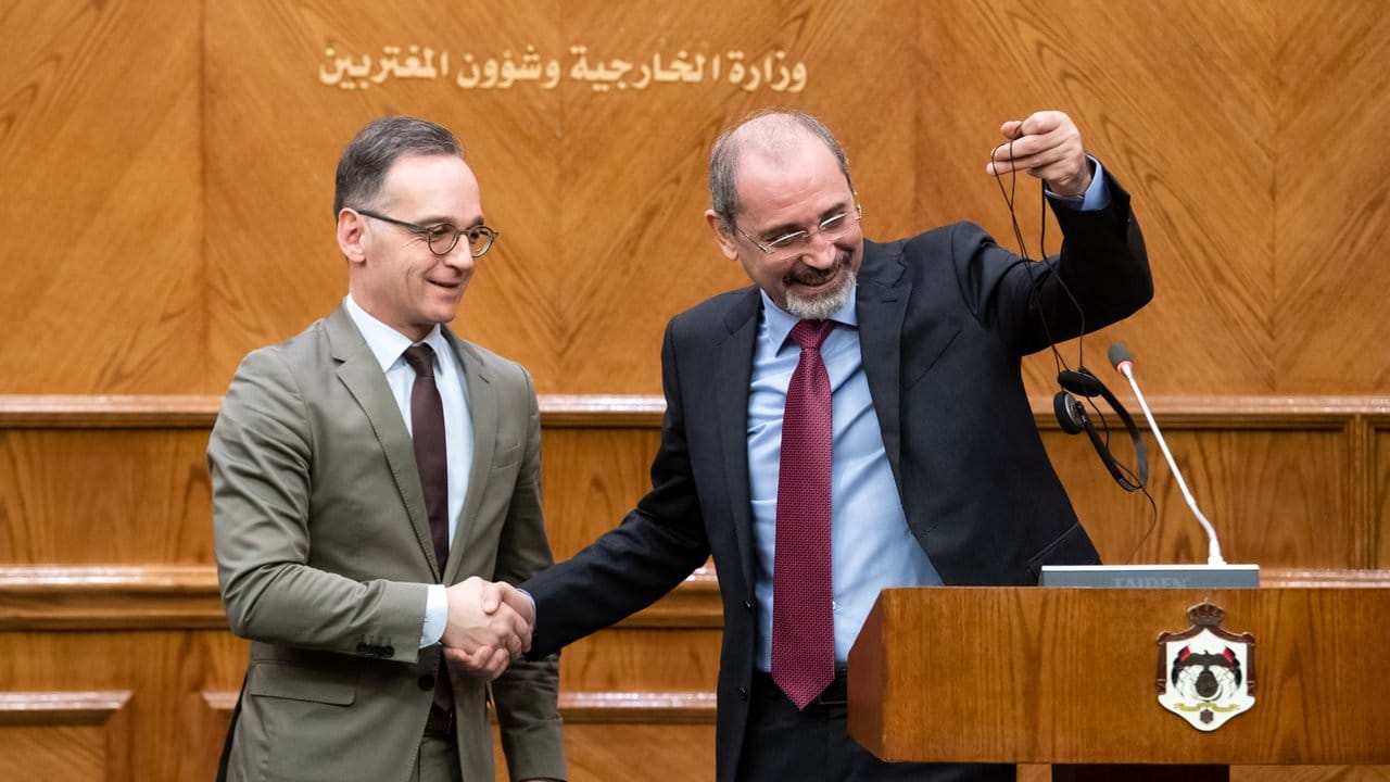 Außenminister Heiko Maas (l) und sein jordanischer Amtskollege Aiman Safadi.