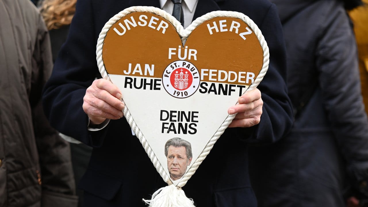 Ein Herz für Jan Fedder von seinen Fans.