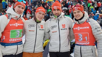Der Kader der deutschen Biathlon-Herren in der Saison 2019/20: