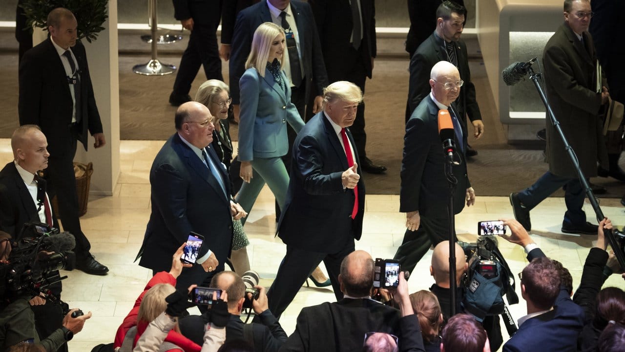 Guter Dinge: US-Präsident Donald Trump in Davos.