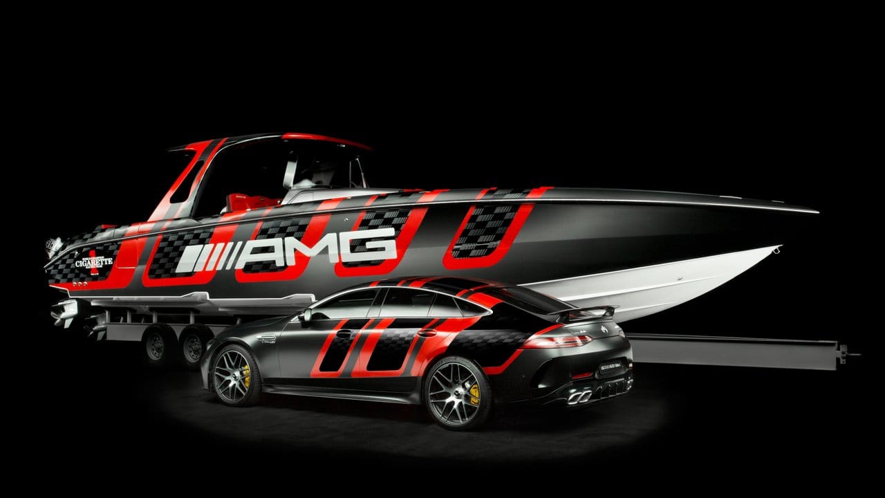 Schnelles Duo: Mercedes-AMG kooperiert mit dem amerikanischen Speedboat-Hersteller Cirgarette.