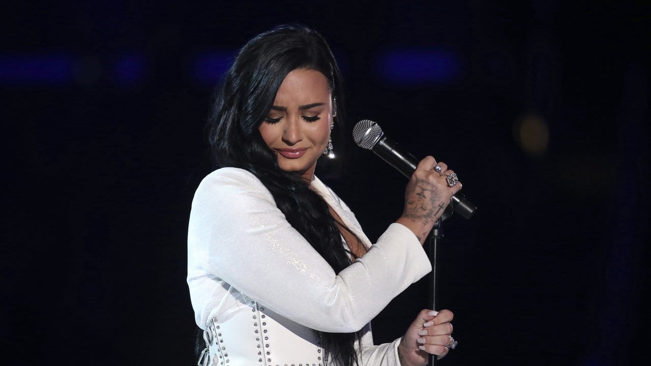 Demi Lovato kommen bei ihrem Lied "Anyone" die Tränen.