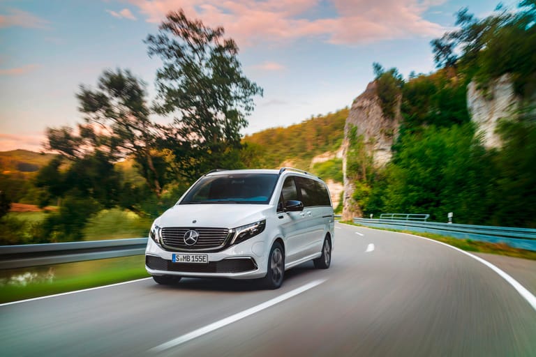 Mercedes EQV: Die elektrifizierte V-Klasse mit 400 km Reichweite kommt im Frühjahr auf den Markt.