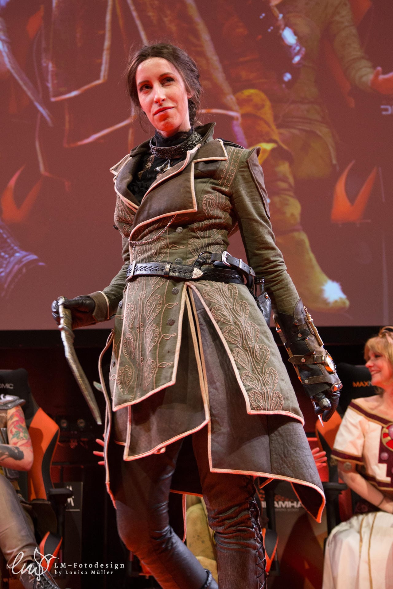Lara Jue verkörpert Lydia Frye aus "Assassin’s Creed Syndicate". Mit selbst gemachten Stickereien und einer perfekten Stoffverarbeitung gewann sie die Kategorie "Best Dress".
