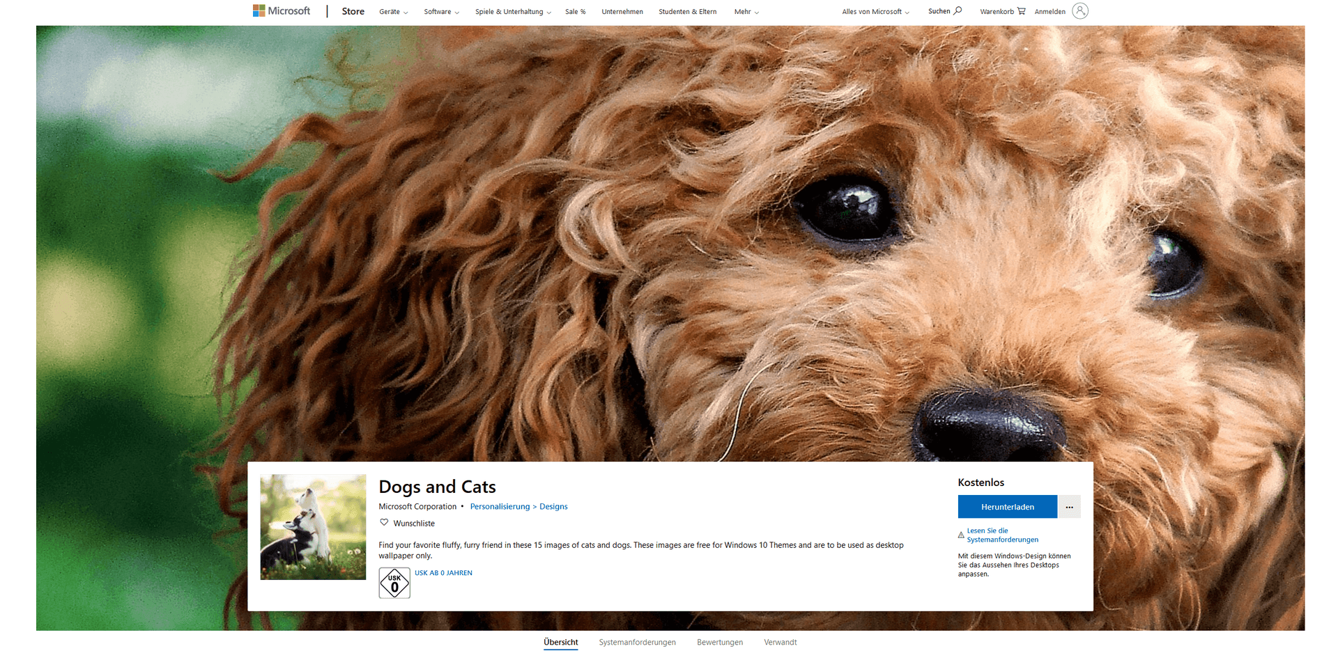 Ein Klassiker unter den Desktophintergründen: Katzen und Hunde. 15 dieser Bilder bekommen Sie im "Dogs and Cats"-Paket.