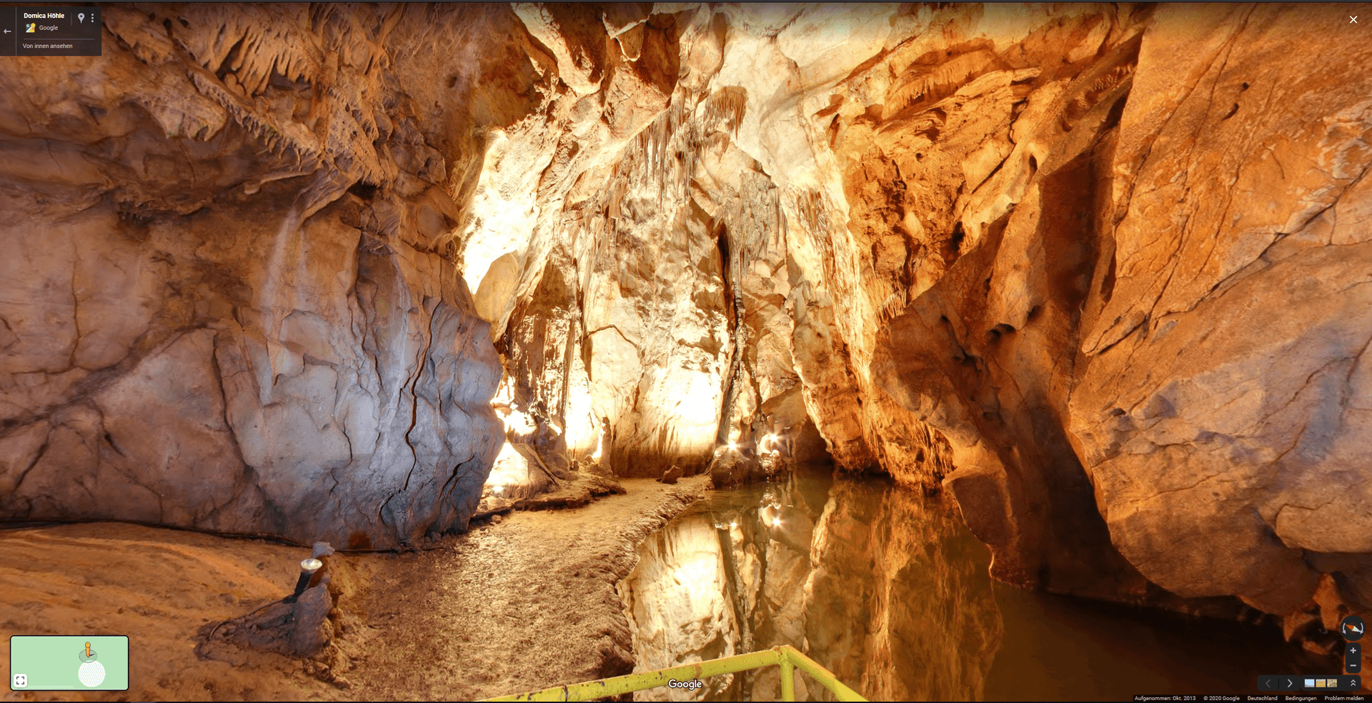 Die Domica Höhle befindet sich in der Slowakei. Archäologen fanden in der Tropfsteinhöhle Objekte aus der Steinzeit. Mit Google Maps lässt sich die Höhle erkunden. Welche weiteren Easter Eggs der Kartendienst bereithält, finden Sie in der Fotoshow.