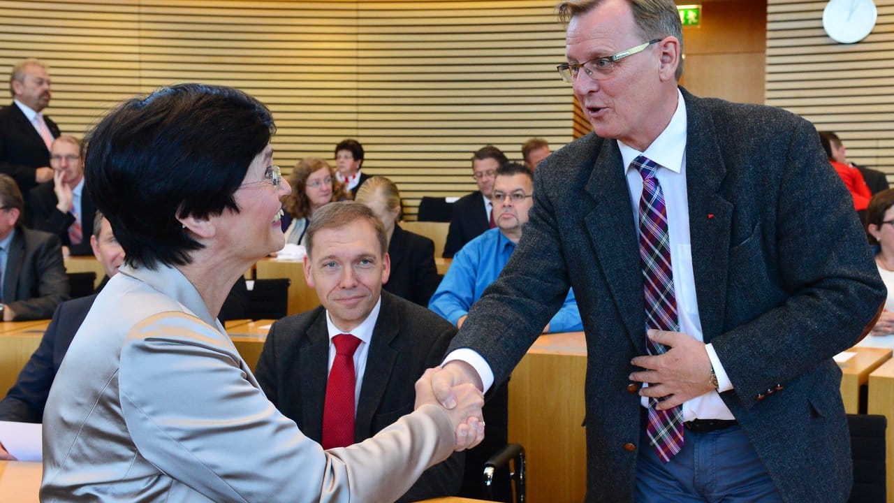 2014 löste Bodo Ramelow die CDU-Politikerin Christine Lieberknecht an der Spitze des Freistaats ab.