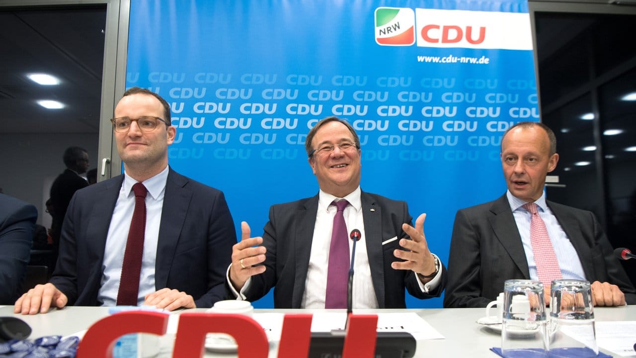 Einer von ihnen könnte der nächste Bundeskanzler werden: die CDU-Politiker Jens Spahn (l-r), Armin Laschet und Friedrich Merz.
