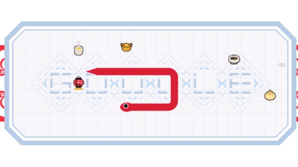 Was "Pac-Man" für Arcade-Automaten war, war das Spiel "Snake" für Handyspiele. In diesem Doodle können User eine Variante anlässlich des chinesischen Neujahrs spielen.