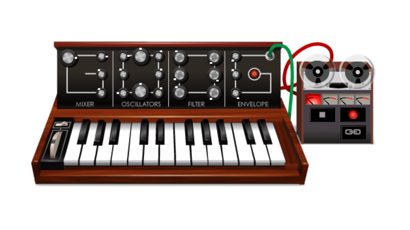 Robert Moog brachte in den 1960er Jahren ein neues Musikinstrument auf den Markt, den Synthesizer. User können sich in diesem Doodle an eigenen Werken versuchen.