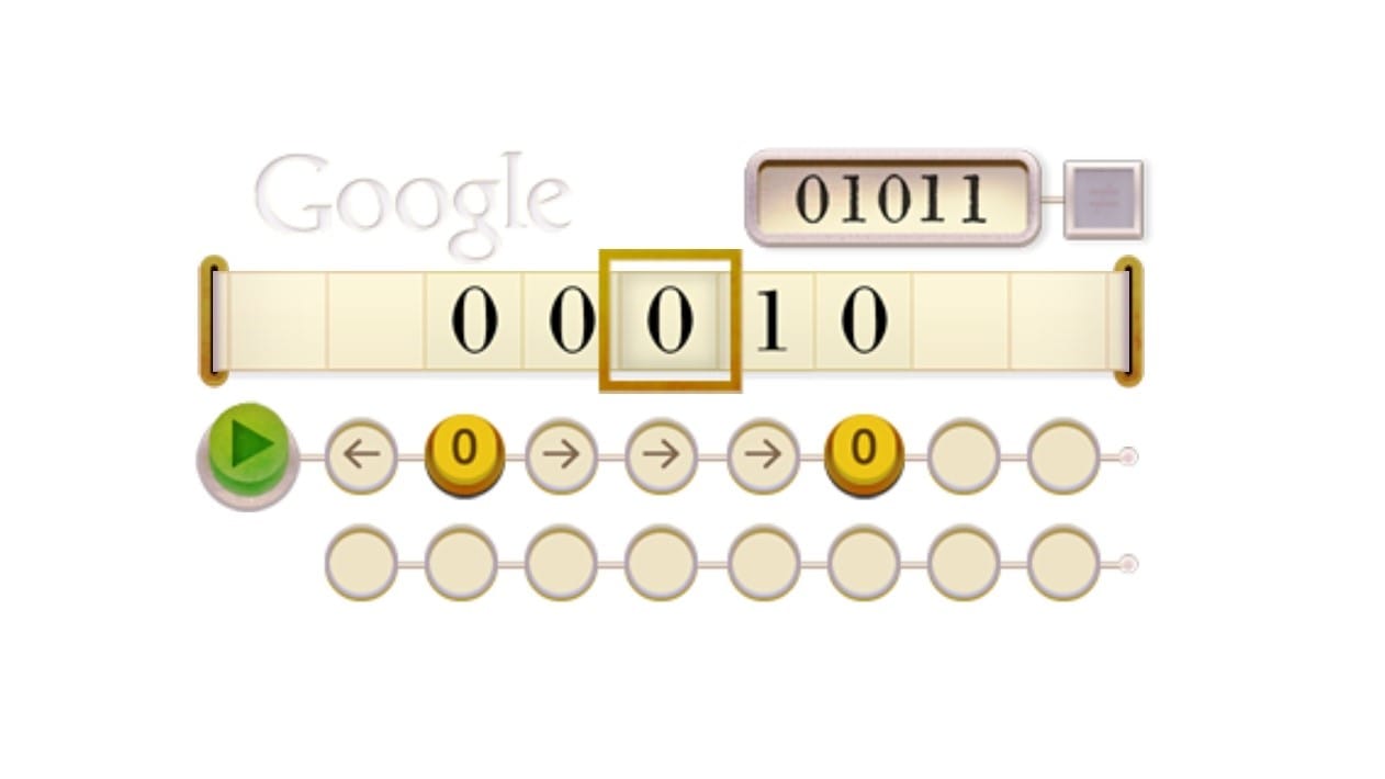 Alan Turing war ein Vorreiter für moderne Computertechnologie. Google hat die Turing-Maschine in einem Doodle verarbeitet, einem interaktiven Puzzle.
