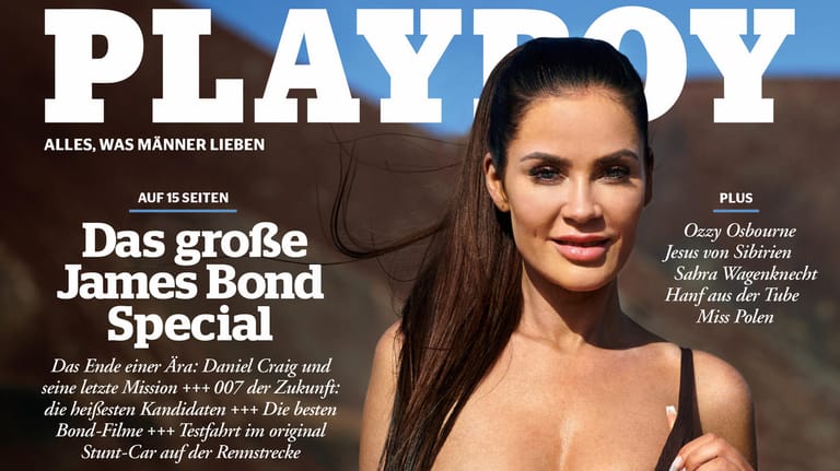 April-Ausgabe vom "Playboy": Janine Pink ziert das Cover.