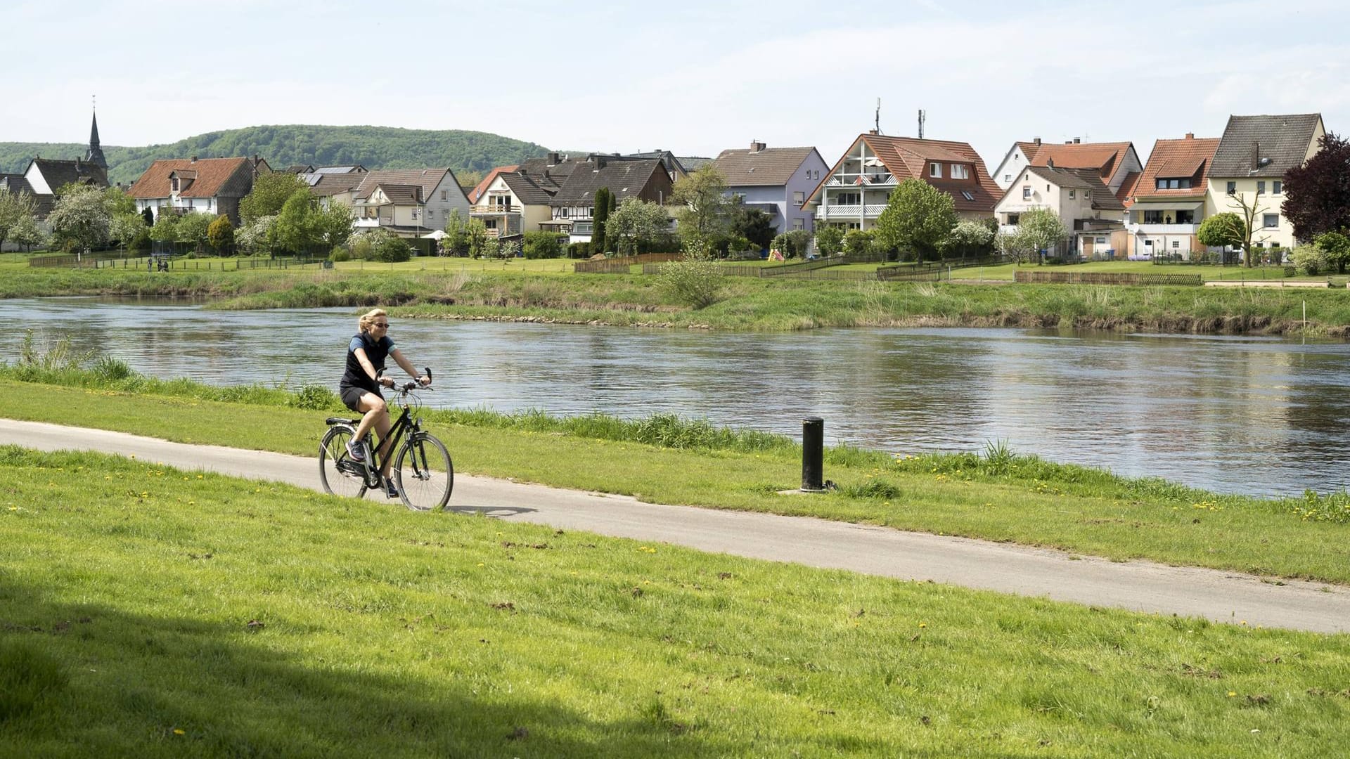 Weserradweg: Er führt vom Weserbergland bis an die Nordsee.