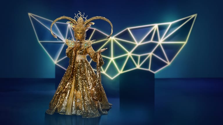 "The Masked Singer": Die Göttin strahlt erhabene Ruhe und Gelassenheit aus. Sie ist mit 35 Kilogramm das schwerste Kostüm.