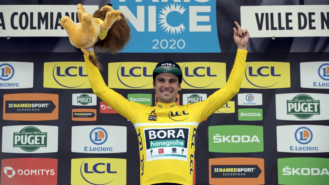 Geschafft: Maximilian Schachmann feierte bei Paris-Nizza einen Start-Ziel-Sieg. Geschafft: Maximilian Schachmann feierte bei Paris-Nizza einen Start-Ziel-Sieg.