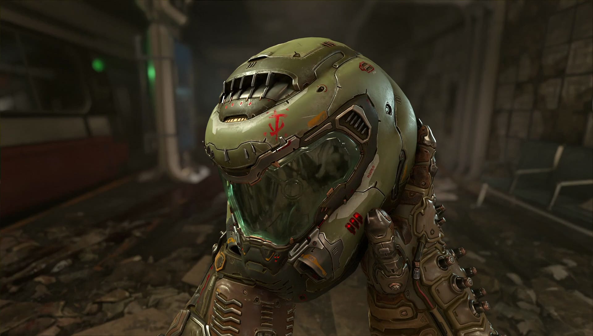 Der Helm des Doom Slayer: Der Supersoldat in dieser Rüstung ist Held und Spielfigur von "Doom Eternal".