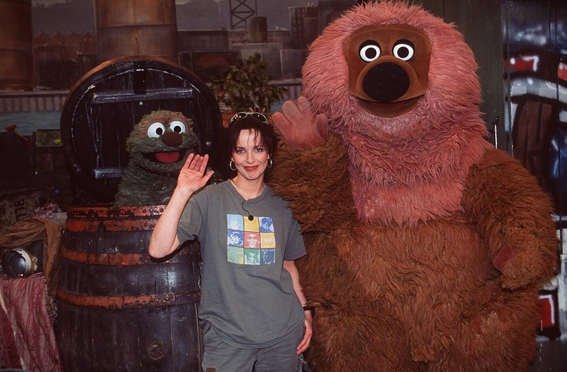 1998 trifft Nena Samson von der Sesamstraße.
