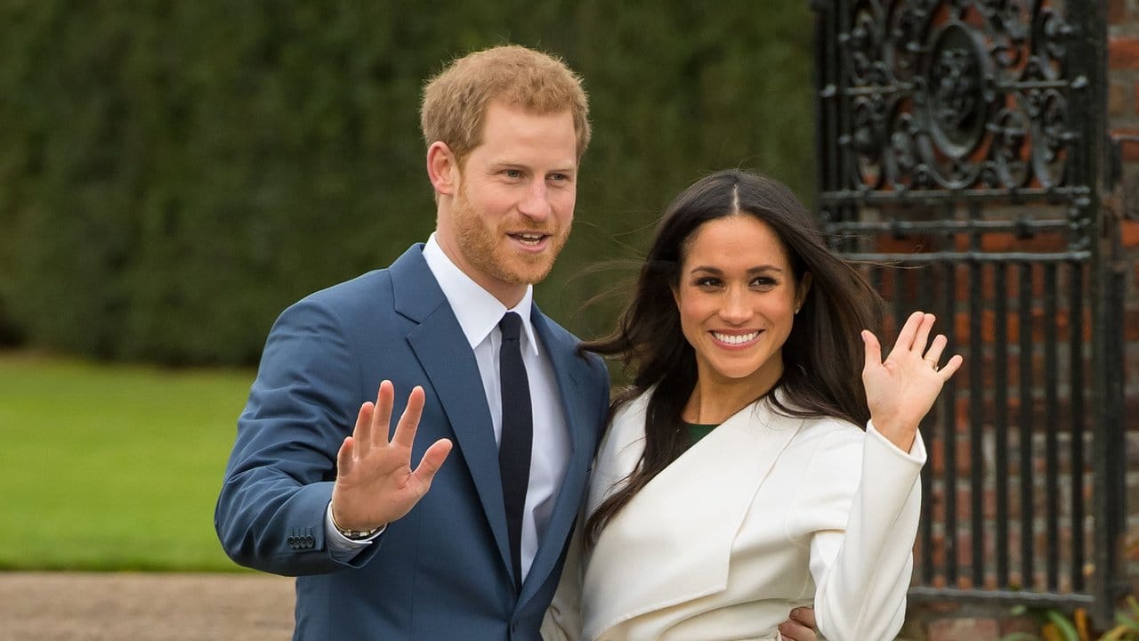 Prinz Harry und Herzogin Meghan verabschieden sich.