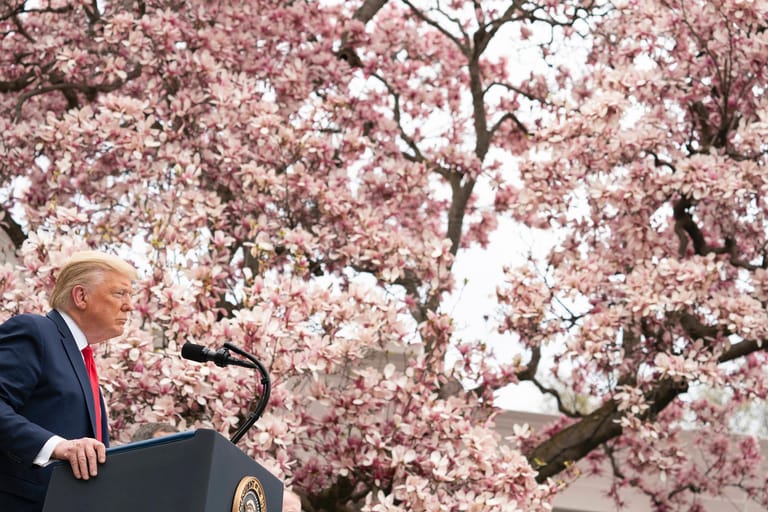 Am 10. Februar zeigte der US-Präsident sich optimistisch, dass höhere Temperaturen das Problem schon lösen würden: "Es sieht so aus, als sei es im April vorbei. Wenn es wärmer wird, verschwindet es auf wundersame Weise."