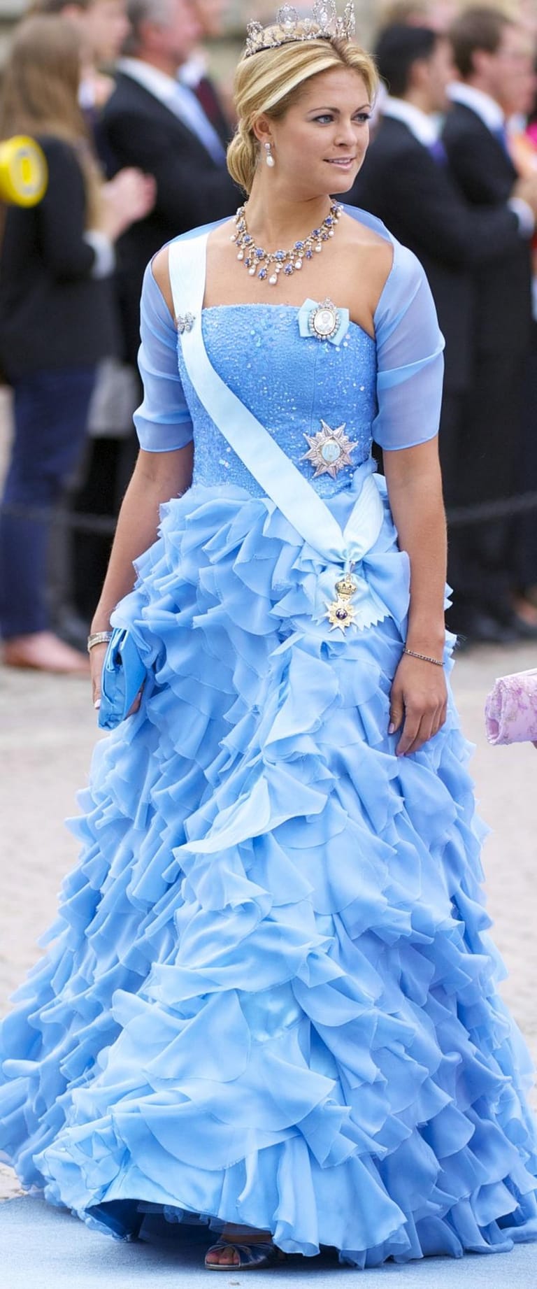 Prinzessin Madeleine im Mai 2011 bei der Hochzeit von Kronprinzessin Victoria