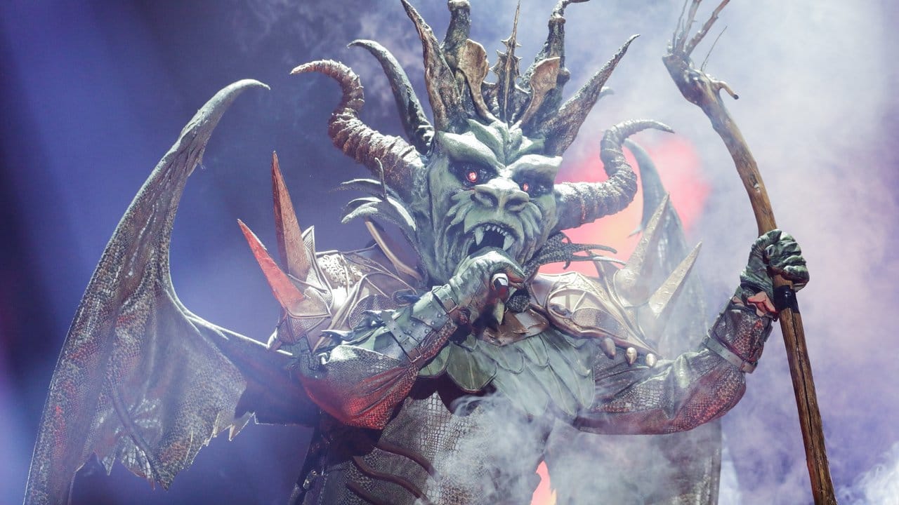 Furchteinflößend: Die Figur "Der Drache". Furchteinflößend: Die Figur "Der Drache".