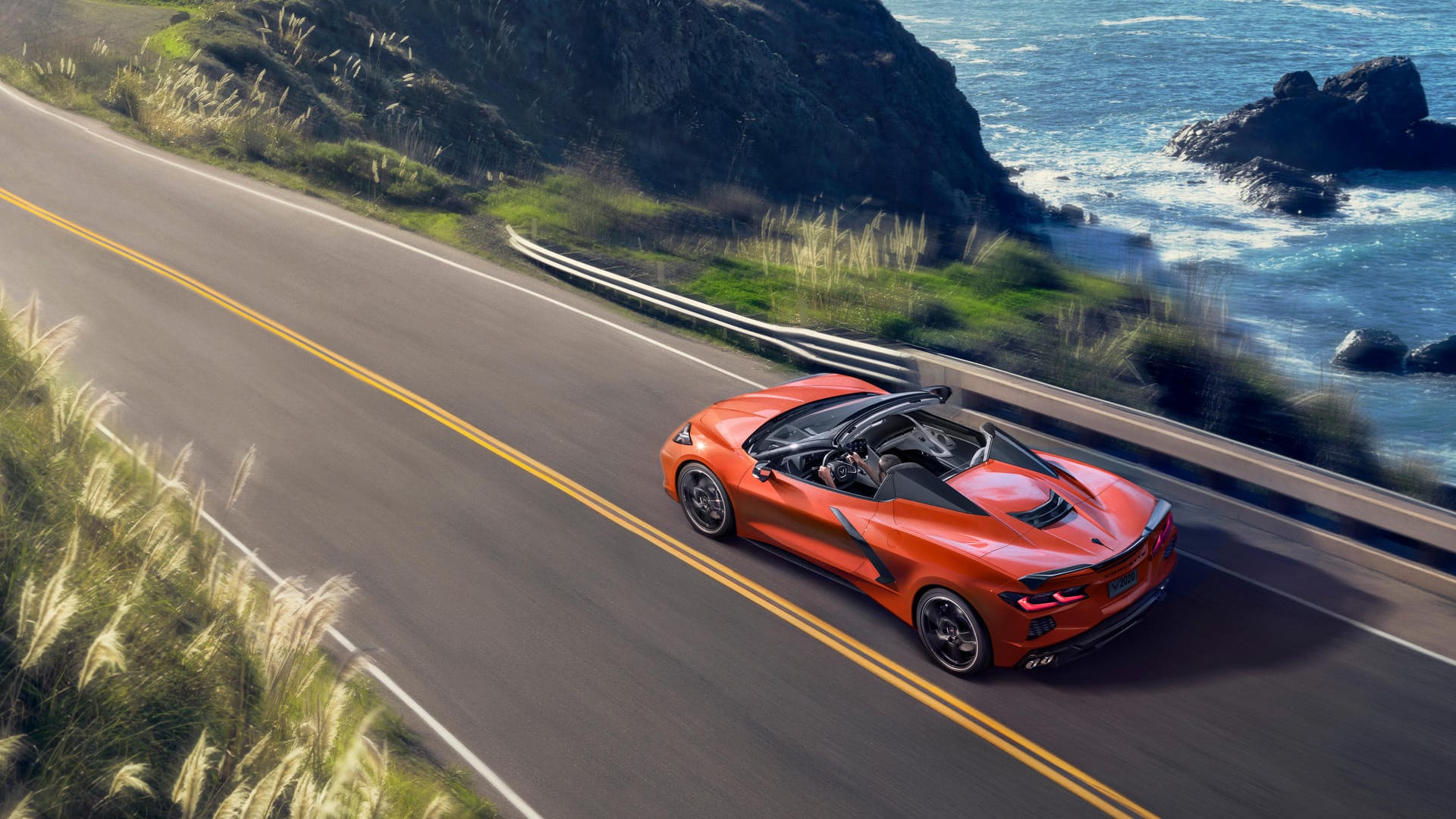 Die neue Corvette kommt als Cabrio erstmals nicht mit Stoffverdeck.