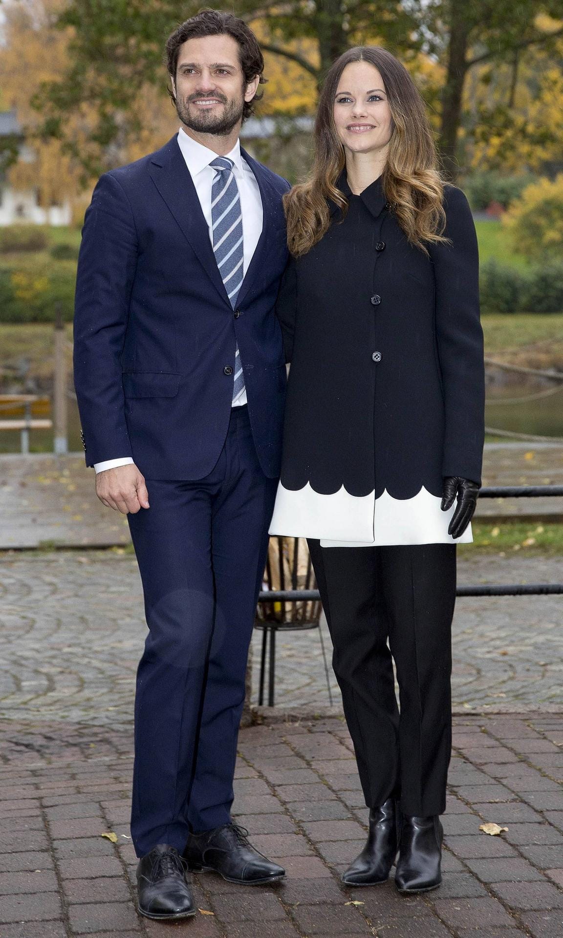 Prinz Carl Philip und Prinzessin Sofia im Bymossarna-Reservat im Oktober 2016