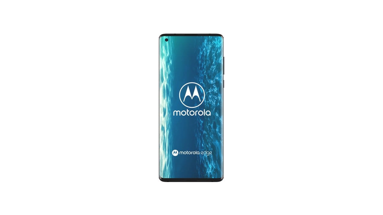 Vorne fast nur Display: Motorolas neues Smartphone Edge hat ein um die Kanten laufendes OLED-Display.