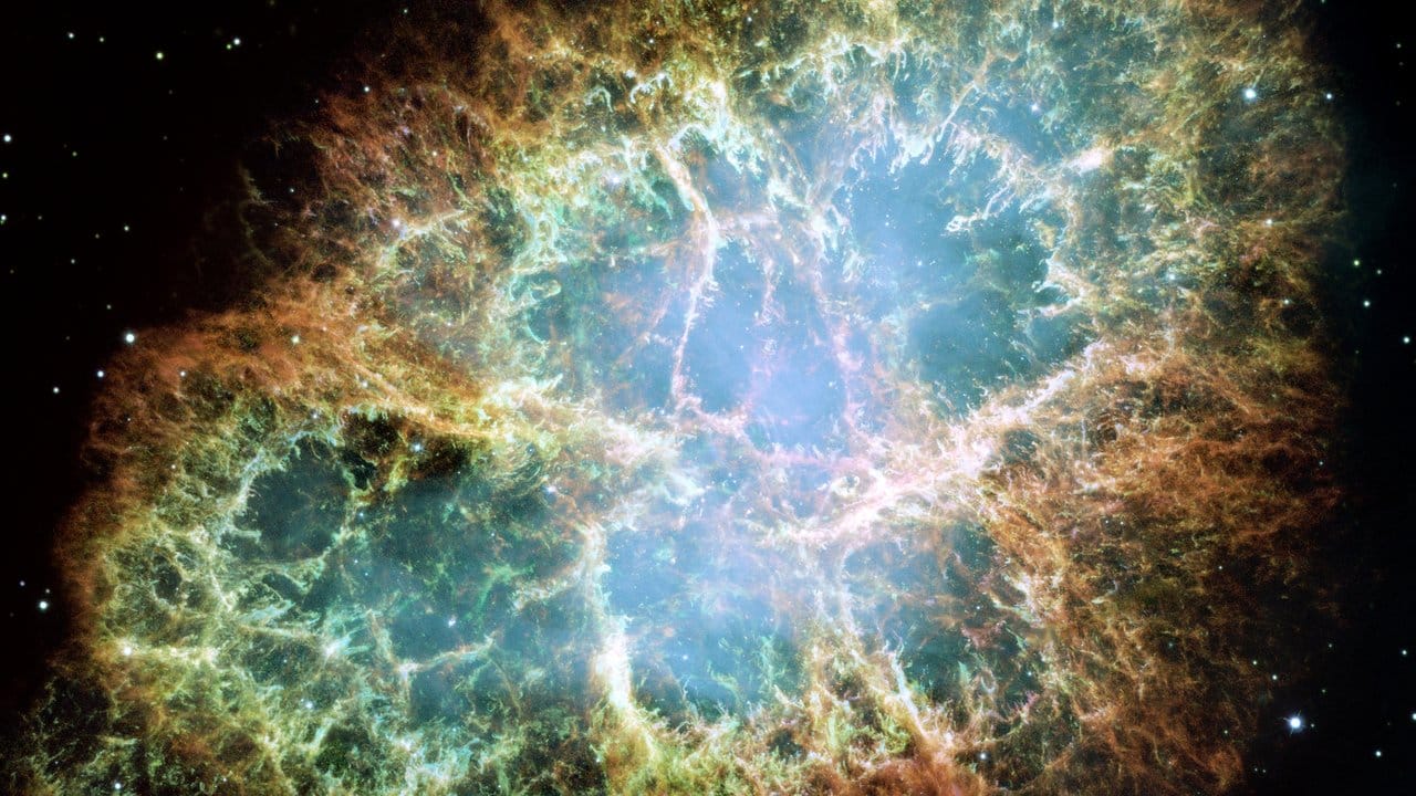 "Hubble"-Aufnahme: Eine Supernova-Explosionswolke im Sternbild Stier.