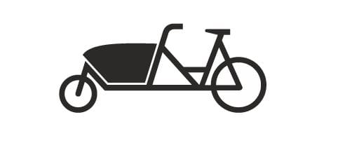 Sinnbild für Lastenfahrräder: Das neue Schild soll Parkflächen und Ladezonen speziell für Lastenfahrräder kennzeichnen.