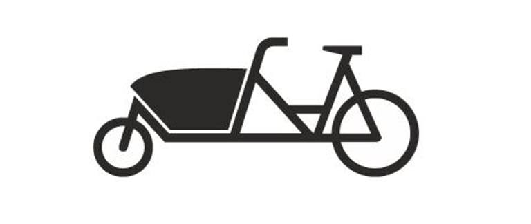 Sinnbild für Lastenfahrräder: Das neue Schild soll Parkflächen und Ladezonen speziell für Lastenfahrräder kennzeichnen.