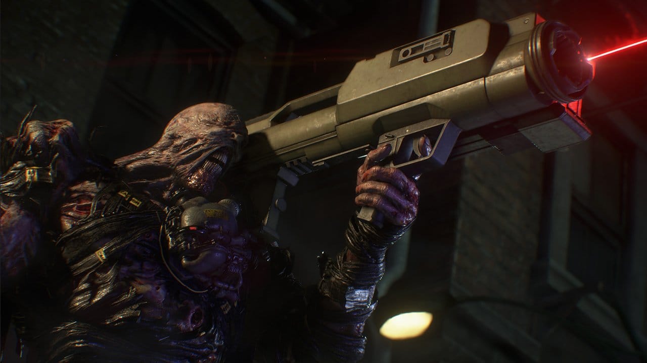 Dieser freundliche Geselle hier heißt Nemesis und bereitet Spielern von "Resident Evil 3 Remake" viel Mühen. Dieser freundliche Geselle hier heißt Nemesis und bereitet Spielern von "Resident Evil 3 Remake" viel Mühen.