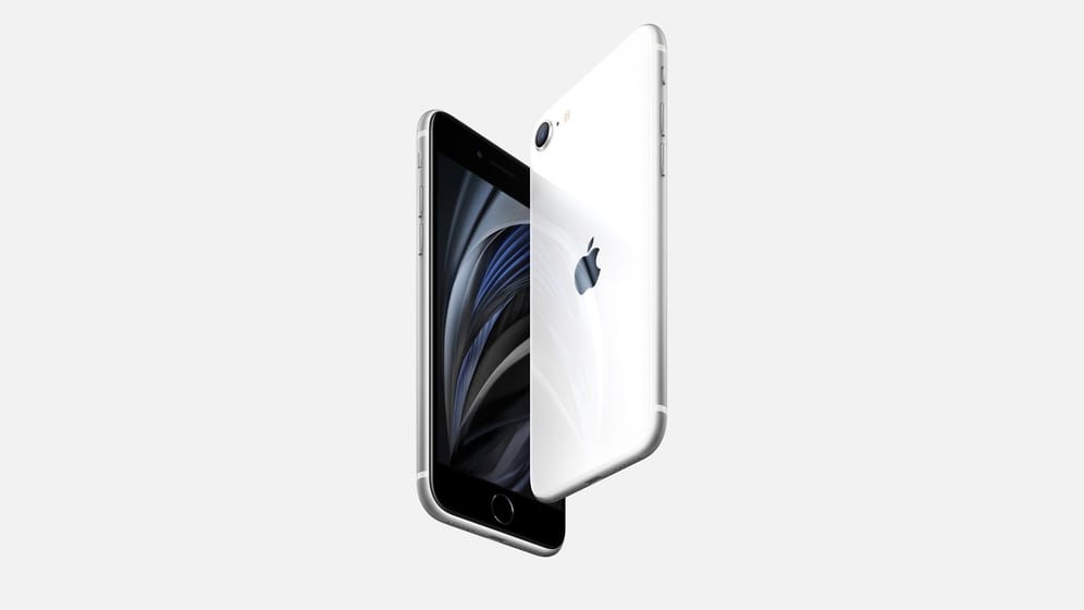 Vorne schwarz, hinten weiß: Das iPhone SE ist Apples neues Einstiegsmodell.