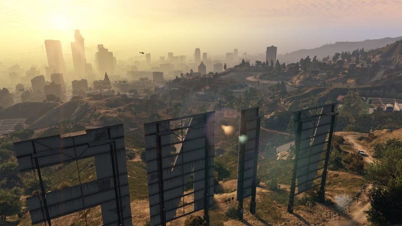 "GTA 5" spielt in der fiktiven Stadt Los Santos.