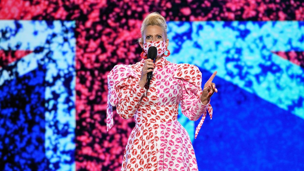Barbara Schöneberger moderierte die ARD-Show "Eurovision Song Contest 2020 - das deutsche Finale" live aus der Elbphilharmonie-.