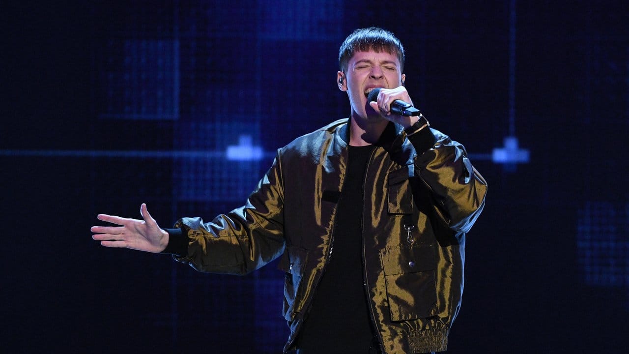 Sänger Ben Dolic in der ARD-Show "Eurovision Song Contest 2020 - das deutsche Finale".
