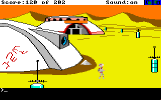 In "Space Quest: Chatper I – The Sarien Encounter" übernehmen Spieler die Rolle von Roger Wilco, einem Hausmeister auf der Raumstation Arcada – und letzter Überlebender nach einem Angriff der Weltraumpiraten Sariener.