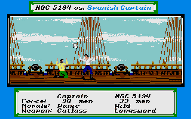 Pirates!" von 1987 versetzt Spieler in die Karibik im 17. Jahrhundert in einen Zeitabschnitt ihrer Wahl. Anfangs nur ausgerüstet mit einem kleinen Schiff sowie einem Kaperbrief, gilt es, bis zum Spielende so viel Gold wie möglich anzusammeln oder sogar Berater des Königs zu werden.